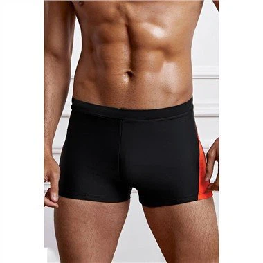 Men's Slim Fitted Elastic Swim Shorts
